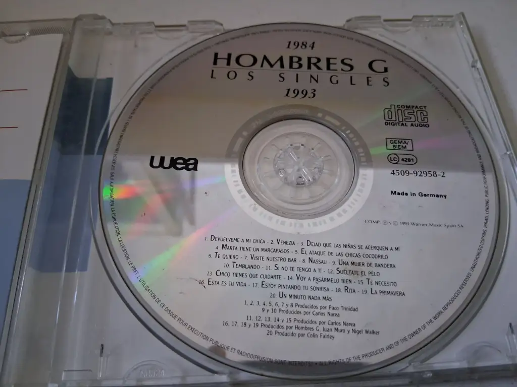 CD Hombres G - Los Singles 1984 - 1993